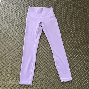 Lululemon Wonder Under in Lavender size 4